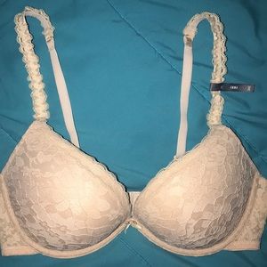 Nude Lace Aerie Emma Push-Up Bra